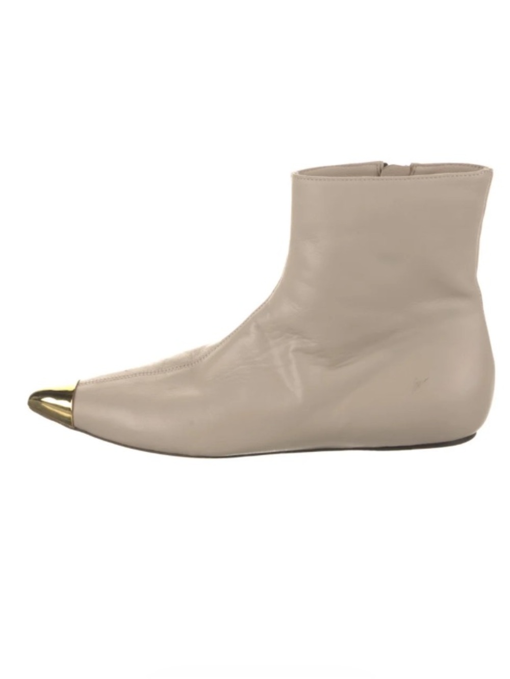 Marni Gold Pointy Toe Boot